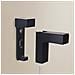 Reggimensola Regolabile /supporto Da Parete Per Ripiani, Confezione Da 2 Black - Foto miniatura 3