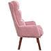 Poltrona Relaxante in Velluto Rosa - Foto miniatura 5