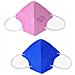Mascherine Protettive Ffp2 20 Pezzi Blu E Rosa Alta Qualità - Foto miniatura 3