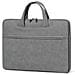 Elegante Borsa Per Laptop In Pelle Pu Grigio Scuro - Impermeabile, Antiurto E Leggera  15,6 Pollici - Foto miniatura 1