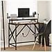 Scrivania Rovere fumo 100 x 50 x 86.5 cm Legno multistrato - Foto miniatura 2