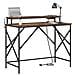 Scrivania Rovere fumo 100 x 50 x 86.5 cm Legno multistrato - Foto miniatura 3