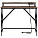 Scrivania Rovere fumo 100 x 50 x 86.5 cm Legno multistrato - Foto miniatura 5
