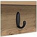 Appendiabiti a muro rovere artigianale 100 x 10.5 x 18 cm - Foto miniatura 8