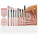 Set Di Pennelli Da Trucco Portatile Pavone 10 Pezzi - Mini Pennelli Da Viaggio Pieghevoli - Foto miniatura 1