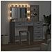 Tavolo da Trucco con cassetto Grigio chiaro 78.5 x 41 x 135 cm - Foto miniatura 4
