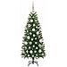 Albero di Natale artificiale con 150 LED Verde 120 cm PE e PVC - Foto miniatura 4