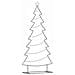 Albero di Natale in metallo con supporto Nero 210 cm Acciaio - Foto miniatura 1