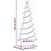 Albero di Natale in metallo con supporto Nero 210 cm Acciaio - Foto miniatura 9