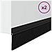 Spazzole per porte autoadesive 2 pcs Nero 100 cm - Foto miniatura 3