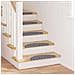 Tappetini per scale autoadesivi 15 pcs Grigio 56 x 17 x 3 cm - Foto miniatura 2
