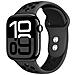 Bracciale Sport Perforato Per Apple Watch 38 / 40 / 41 Mm Regolabile E Flessibile, Nero - Foto miniatura 1