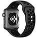 Bracciale Sport Perforato Per Apple Watch 38 / 40 / 41 Mm Regolabile E Flessibile, Nero - Foto miniatura 4