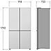 InstaView GMK961PY5E Frigorifero 4 porte | Classe E, 646L | Wi-Fi, Dispenser acqua senza allaccio, Door & Linear Cooling | Prime Silver - Foto miniatura 4