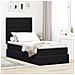 Letto con contenitore e materasso Nero 90 x 200 cm Velluto - Foto miniatura 2