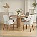 Sedie Da Pranzo Set Da 2 Con Schienale Alto Stile Vintage Chic, Seduta Confortevole, Ideali Per Cucina E Sala Da Pranzo, Grigio - Foto miniatura 8