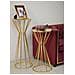 Portavaso Stick Glam A Gabbia In Ferro Oro 40x40x101 Cm - Foto miniatura 7