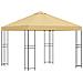 Gazebo 3 x 3 m Crema Poliestere e Acciaio 190 gsm - Foto miniatura 1