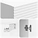 Set di armadi 2 pcs Bianco Lucido 33 x 34,5 x 90 cm - Foto miniatura 7