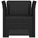 Poltrona a 1 Posto Aspetto Rattan PP Antracite - Foto miniatura 2