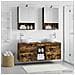 Set di Armadi da Bagno 5 pcs Rovere Fumo 50 x 14,5 x 70 cm - Foto miniatura 4