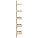 Scaffale da parete 2 pz Rovere Sonoma 22 x 15 x 100 cm - Foto miniatura 5