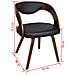 Set Di 2 Sedie Da Pranzo Curvate In Cuoio, Struttura Legno Marrone - Foto miniatura 5
