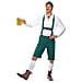 Costume Da Bavarese Verde Per Uomo Large - Foto miniatura 1