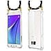 Catena Di Telefoni Cellulari Compatibile Con Samsung Galaxy Note 5 In Nero Argento - Coperchio Protettivo In Silicone Con Anelli D'oro, Cinturino In Corda E Custodia Staccabile - Foto miniatura 10