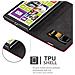 Custodia Compatibile Con Nokia Lumia 1020 In Rosso Mela - Coperchio Protettiva Con Chiusura Magnetica, Funzione Stand E Tasca Per Le Carte - Foto miniatura 6