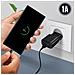 Caricabatterie Usb 1a Carica Sicura Cavo Usb Tipo C 1.2m Nero - Foto miniatura 4