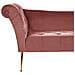 Chaise Longue In Velluto Rosa Nantilly - Foto miniatura 9