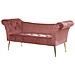 Chaise Longue In Velluto Rosa Nantilly - Foto miniatura 6