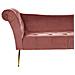 Chaise Longue In Velluto Rosa Nantilly - Foto miniatura 8
