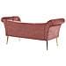 Chaise Longue In Velluto Rosa Nantilly - Foto miniatura 7