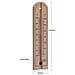 Tradizionale In Legno In Camera Termometro Per Misurare Temperatura Ambiente - Pu Essere Utilizzato Al Coperto O Allaperto Ed Ideale Per Casa Ufficio Giardino Serra O Garage - Foto miniatura 3