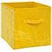Scatola Portaoggetti 31x31 Cm - Velluto - Giallo - Foto miniatura 3