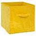 Scatola Portaoggetti 31x31 Cm - Velluto - Giallo - Foto miniatura 1
