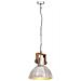 Lampada A Sospensione Industriale 25 W Argento Rotonda 30cm E27 - Foto miniatura 7