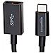 L6LUC021-CS-R USB C USB A Male connector Female connector Nero cavo USB - Foto miniatura 3