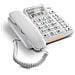 Dl380 Telefono Analogico Bianco Identificatore Di Chiamata - Foto miniatura 1