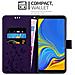 Cadorabo Custodia Compatibile Con Samsung Galaxy A9 2018 In Lilla Scuro Fiore - Coperchio Protettivo In Design Floreale Con Chiusura Magnetica, Funzione Stand E Slot Per Carte - Foto miniatura 3
