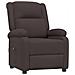 Poltrona Elettrica Reclinabile Marrone Scuro In Tessuto - Foto miniatura 2