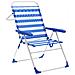 Sedia Pieghevole Marbueno Righe Azzurro Bianco 59 X 97 X 61 Cm - Foto miniatura 1