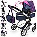 Carrozzina Per Bambole Reig Combi Neo Pro Blu Marino 63 Cm - Foto miniatura 6