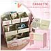 Scaffale Portagiochi Per Bambini Con 6 Contenitori Rimovibili In Tessuto, 63x30x66cm, Rosa - Foto miniatura 3