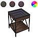 Tavolino Da Salotto Con Led Infinity Rovere Marrone 40x40x49 Cm - Foto miniatura 2