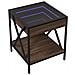 Tavolino Da Salotto Con Led Infinity Rovere Marrone 40x40x49 Cm - Foto miniatura 3