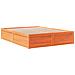 Letto Senza Materasso Marrone Cera 150x200 Cm In Legno Di Pino - Foto miniatura 3