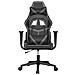 Sedia da Gaming Massaggiante Nero e Grigio in Similpelle - Foto miniatura 9